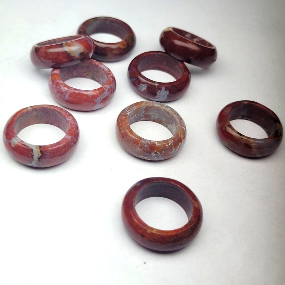 Agate Stackable Ring Bands